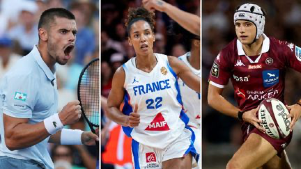 Source-supplied image for: Le rêve américain d'Arthur Gea à l'US Open, les Bleues du basket au rendez-vous, le retour du Top 14... Le récap sport du week-end